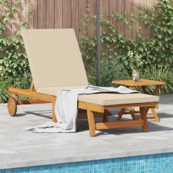 vidaXL Solstol Brun 199 x 63 x 85 cm Massivt Akacietræ