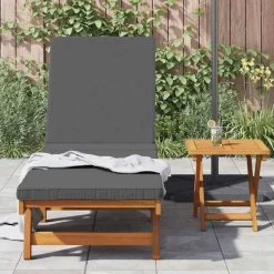 vidaXL Solstol Brun 199 x 63 x 85 cm Massivt Akacietræ