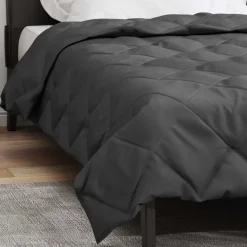vidaXL Sommer dyne Antracit 200 x 135 cm Mikrofiber
