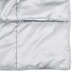 vidaXL Sommer dyne Sølv 135 x 200 cm Satin og Mikrofiber
