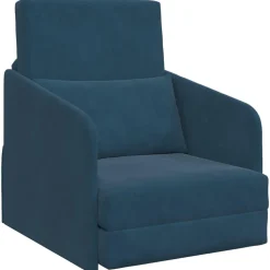 vidaXL Sovesofa Blå 65 x 80 x 83 cm Fløjl