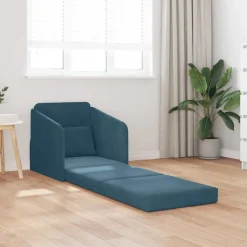 vidaXL Sovesofa Blå 65 x 80 x 83 cm Fløjl
