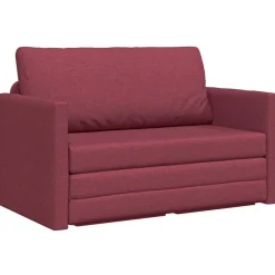 vidaXL Sovesofa 110cm Vinrød Stof