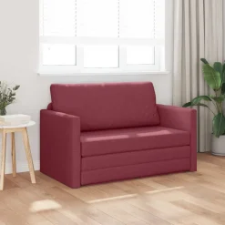 vidaXL Sovesofa 110cm Vinrød Stof