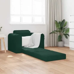 vidaXL Sovesofa Mørkegrøn 98 x 71 x 83 cm Fløjl