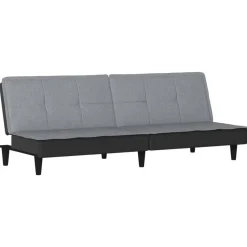 vidaXL sovesofa stof lysegrå