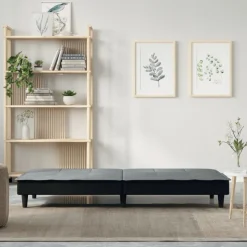 vidaXL sovesofa stof lysegrå