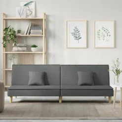 vidaXL sovesofa stof mørkegrå