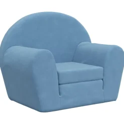 vidaXL sovesofa til børn blødt plys blå