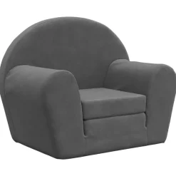 vidaXL sovesofa til børn blødt plys antracitgrå