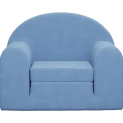 vidaXL sovesofa til børn blødt plys blå