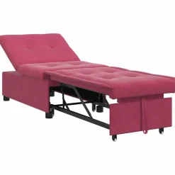 vidaXL Sovesofa Vinrød 194 x 67 x 82 cm Fløjl