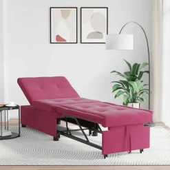 vidaXL Sovesofa Vinrød 194 x 67 x 82 cm Fløjl