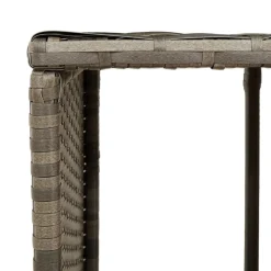 vidaXL spakant polyrattan og massivt akacietræ grå