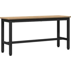vidaXL Spisebænk Artisan Egetræ 100 x 32,5 x 48,5 cm