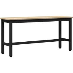 vidaXL Spisebænk Sonoma eg 100 x 32,5 x 48,5 cm Ingeniørtræ og stål
