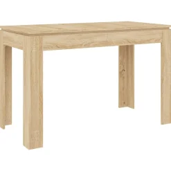 vidaXL spisebord 120x60x76 cm konstrueret træ sonoma-eg