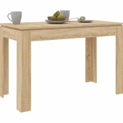 vidaXL spisebord 120x60x76 cm konstrueret træ sonoma-eg