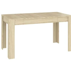 vidaXL spisebord 140x74,5x76 cm konstrueret træ sonoma-eg