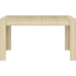 vidaXL spisebord 140x74,5x76 cm konstrueret træ sonoma-eg