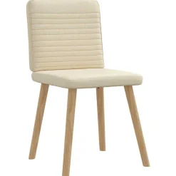 vidaXL spisebordsstole 4 stk. stof cremefarvet