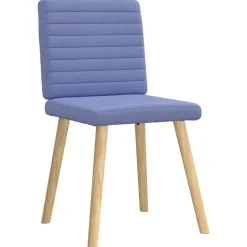vidaXL spisebordsstole 4 stk. Jeans blåt stof