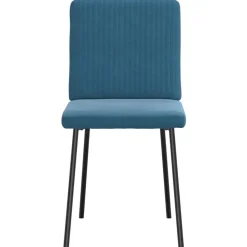 vidaXL spisebordsstole 4 stk. velour blå