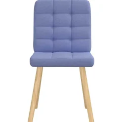 vidaXL spisebordsstole 2 stk. Jeans blåt stof