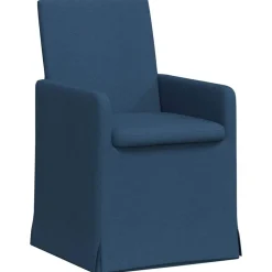 vidaXL Spisestole 2 pcs Blå 57 x 67 x 95 cm Stof