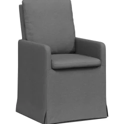 vidaXL Spisestole 2 pcs Mørkegrå 57 x 67 x 98 cm Stof
