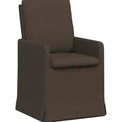 vidaXL Spisestole 2 pcs Mørkegrå 57 x 67 x 98 cm Linned