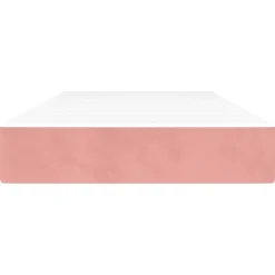 vidaXL springmadras med pocketfjedre medium 80x200x20 cm fløjl pink