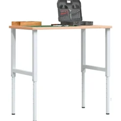 vidaXL stel til arbejdsbænk 2 stk. 55x(69-95,5) cm metal grå
