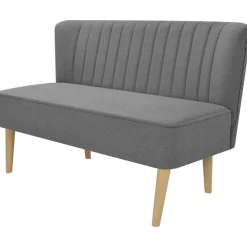 vidaXL stofsofa 117x55,5x77 cm lysegrå