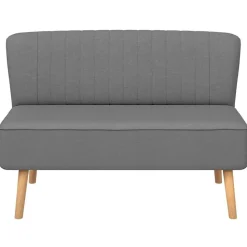 vidaXL stofsofa 117x55,5x77 cm lysegrå