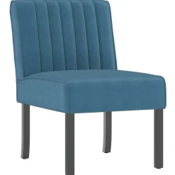 vidaXL stol velour blå