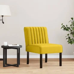 vidaXL stol velour gul