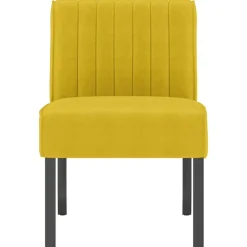 vidaXL stol velour gul