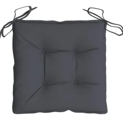 vidaXL stolehynder 2 stk. 40x40x7 cm oxfordstof antracitgrå