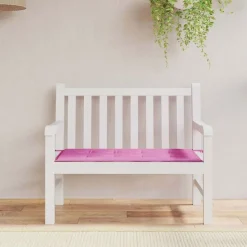 vidaXL Stolepude Ensfarvet Lyserød 100 x 50 x 3 cm Oxford stof