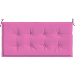 vidaXL Stolepude Ensfarvet Lyserød 100 x 50 x 3 cm Oxford stof