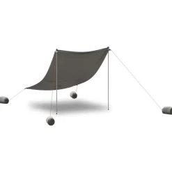 vidaXL strandbaldakin med sandankre 214x236 cm grå