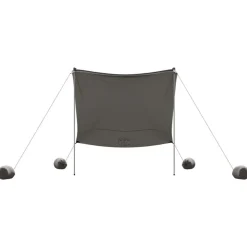 vidaXL strandbaldakin med sandankre 214x236 cm grå
