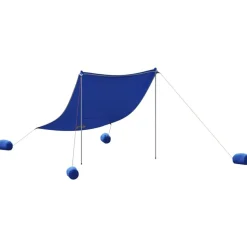 vidaXL strandbaldakin med sandankre 214x236 cm blå