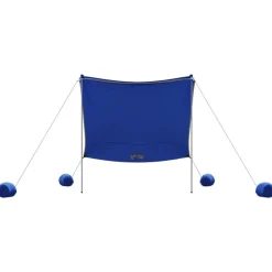 vidaXL strandbaldakin med sandankre 214x236 cm blå
