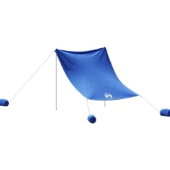 vidaXL strandbaldakin med sandankre 214x236 cm blå