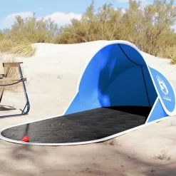 vidaXL strandtelt vandtæt pop-up azurblå