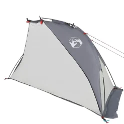 vidaXL strandtelt 268x223x125 cm 185T polyester grå