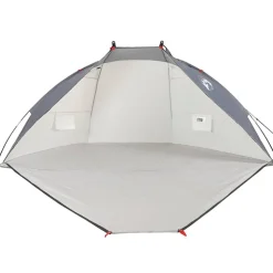 vidaXL strandtelt 268x223x125 cm 185T polyester grå