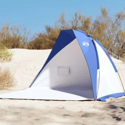 vidaXL strandtelt 268x223x125 cm 185T polyester azurblå